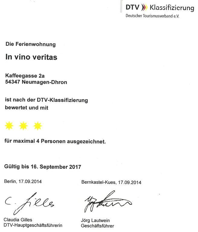 Ferienwohnung In Vino Veritas Neumagen-Dhron Exterior photo